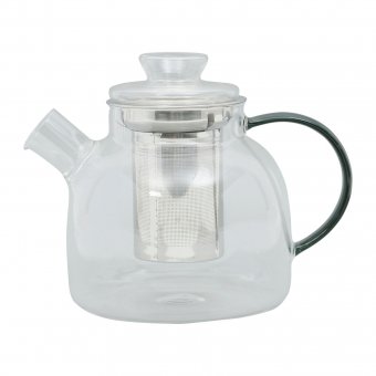 Ceainic cu infuzor - Grey Style - Barosilicate Glass 1100ml