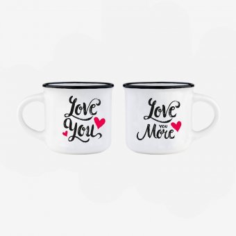Set 2 cesti espresso - Coffee Mug Love