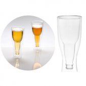 Set 2 pahare cu perete dublu - Gravity Beer Glass 400ml