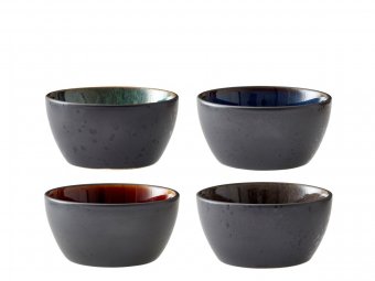 BOWL 12CM 4 PCS BLACK ASS BITZ