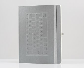 Carnet A5 - Keyboard Notebook A5 Silver