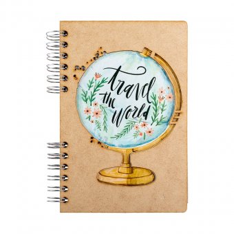 Carnet A5 - Travel The World - LINED