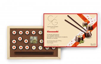Cutie cu praline din ciocolata artizanala - Ciocosushi