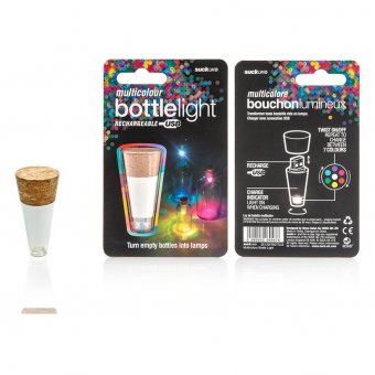 Dop led pentru sticla - Multicolour Bottle Light