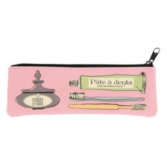 Geanta accesorii pentru igiena dentara -  Eclatant Gray/Pink