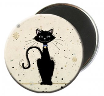 Magnet - Chats Black Cat