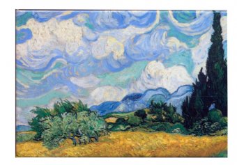Magnet - Vincent Van Gogh Champs Avec Cypres 1889