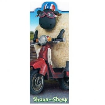 Semn de carte - Shaun The Sheep - Moped