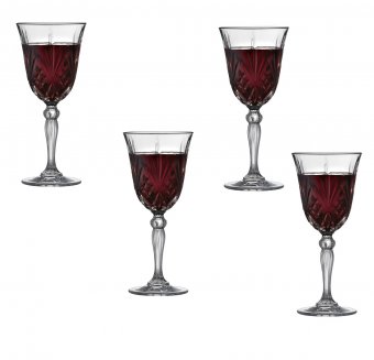 Set 4 pahare pentru vin rosu - Lyngby 