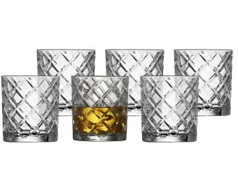Set 6 pahare whisky - Krystal Diamond Lyngby