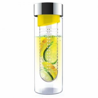 Sticla cu infuzor – Flavour It Yellow / Silver 480 ml