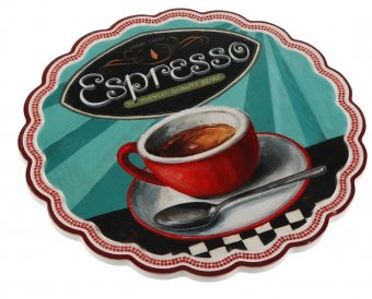 Suport  rotund pentru farfurii - Espresso