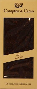 Tableta de ciocolata neagra cu cafea - Comptoir du Cacao Bar 