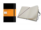 Agenda - Classic Notebook Pocket Ruled Black Hard Cover