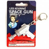 Breloc pistol cu sunet si led - Space Gun Led Keychain