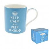 Cana cu mesaj - Keep Calm & Carry On Texting