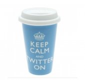 Cana de voiaj - Keep Calm And Twitter On Travel Mug