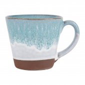 Cana pentru cafea - Eskys Turquoise+White 