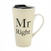 Cana voiaj cu maner - Mr Right Travel Mug