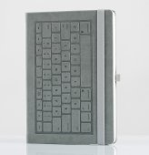Carnet A5 - Keyboard Notebook A5 Grey Plain