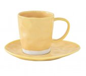 Ceasca cu farfurioara pentru cafea - Interiors Yellow