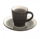 Ceasca cu farfurioara pentru cafea - Origin 2.0 Grey