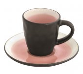 Ceasca cu farfurioara pentru cafea - Origin 2.0 Pink