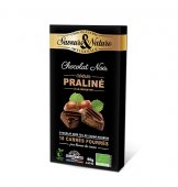 Ciocolata artizanala - Carres Fourres Praline Noir Bio