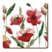 Coaster - Watercolour Poppy