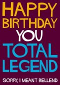 Felicitare - Happy Birthday You Total Legend