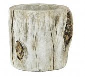 Ghiveci trunchi - Cement Offwhite