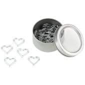 Paper Clips Heart Tin