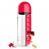 Sticla pentru apa - Pill Organizer Red