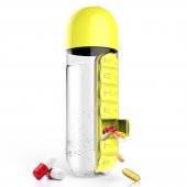 Sticla pentru apa - Pill Organizer Yellow