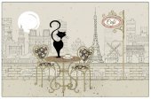 Placemat - Chat Velo Paris Cafe Bug Art