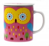 Cana cu infuzor - Lovely owl pink
