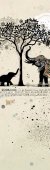 Semn de carte - Bug Art Amys Elephant Noir Inde
