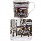 Set 2 cani - Cafe Amour Mug And Coaster