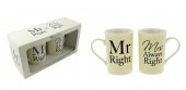 Set 2 cani cutie cadou - Mr and Mrs Right s