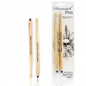 Set 2 pixuri din lemn - Black Drumstick Pens