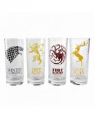 Set 4 pahare - Game Of Thrones - All Houses Glass