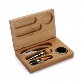 Set 4 piese somelier - Bamboo Wine Set