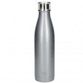 Sticla cu perete dublu pentru voiaj - Built Perfect Seal Bottle Silver