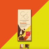 Tableta de  ciocolata neagra  55%  cu portocala si ghimbir - TA Milano