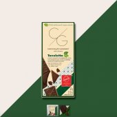 Tableta de  ciocolata neagra  55%  cu stevie - TA Milano